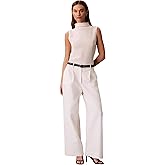 Calvin Klein Womens Textured Knit Mock Neck Top