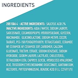 CeraVe Acne Treatment Face Wash, Salicylic Acid