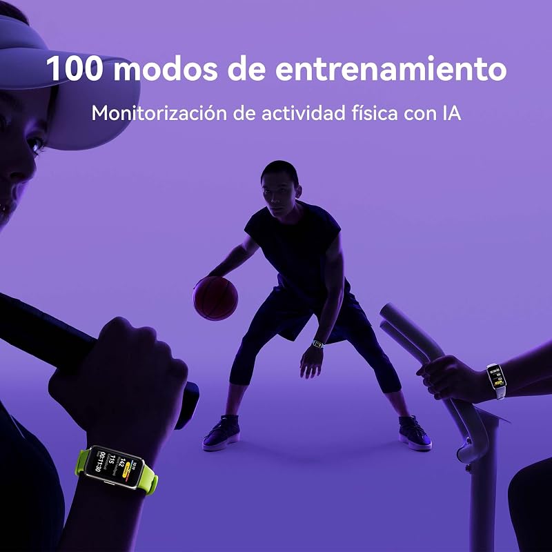 Smartwatch HUAWEI Band 10, Monitoramento de Atividade Física AI, Análise do Sono de Nível Profissional, VFC Média Durante o Sono e Dados do Sono, 14 Dias, iOS e Android