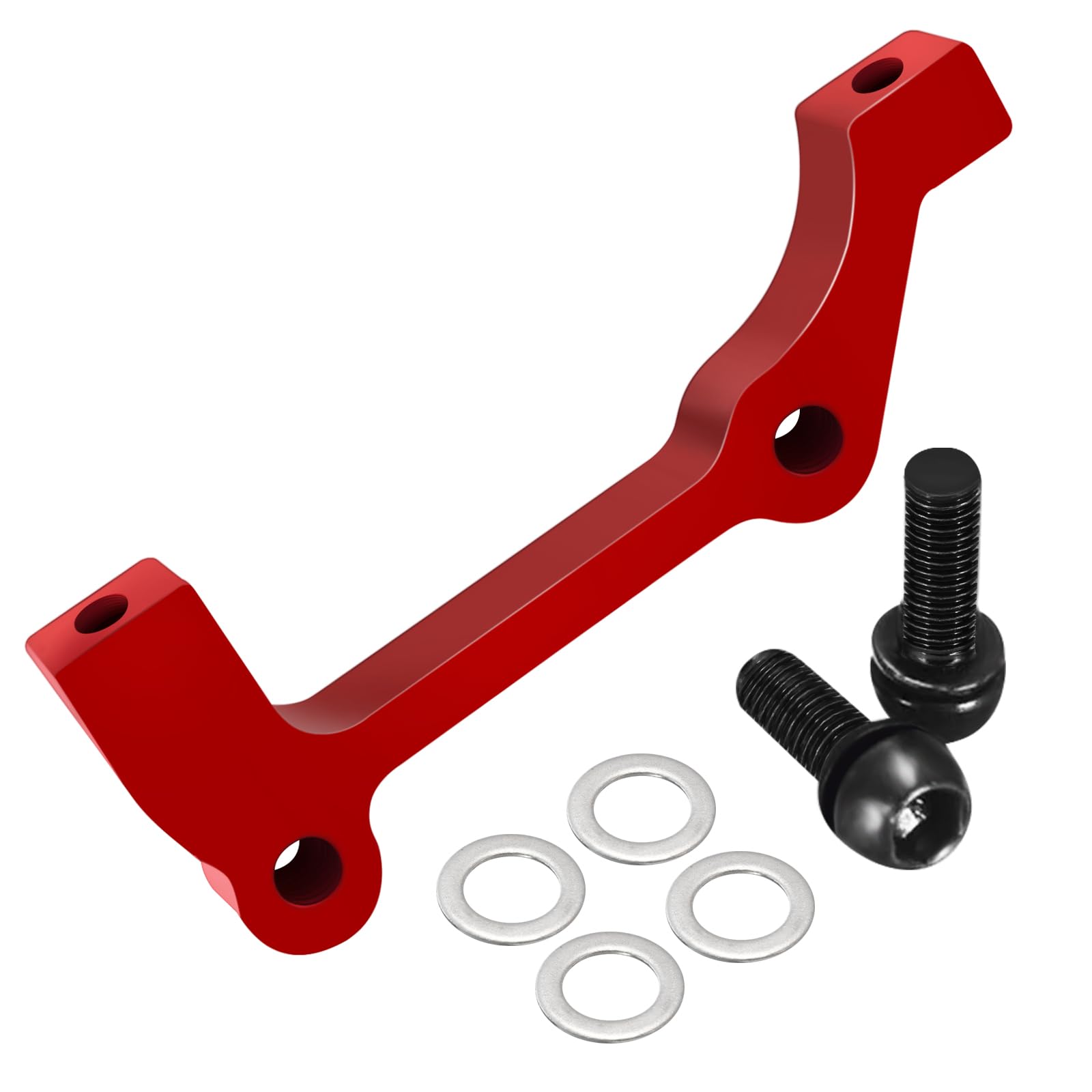 Photo 1 of BUCKLOS PM/is Front Rear 180/203mm Disc Brake Caliper Mount Adapter Gear Parts Accessories, CNC Machined Aluminum Alloy Rotor Adapter with Bolts