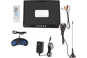 Portable DVD Player with 9.8inch Large Swivel Screen, DVD Player Game TV Player FM Radio Receiver Suitable for Home, Office, 