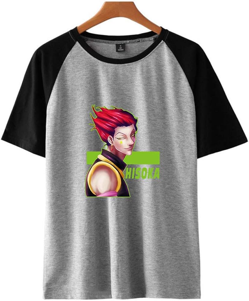 Hunter X Hunter Anime T-Shirt,Men Crew Neck Tee Shirts for Anime-Fans