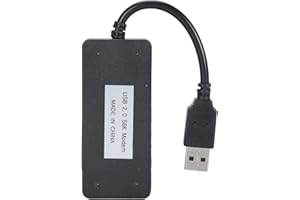 SUNGOOYUE USB 56K External Dial Up Fax Data Modem, Dual RJ11 Ports Support Caller ID Computer Laptop Fax Modem with Fast Anti