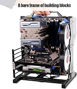VAWcornic Hopcd ATX M-ATX ITX Open Air Computer Case Aluminum Frame Chassis view 7