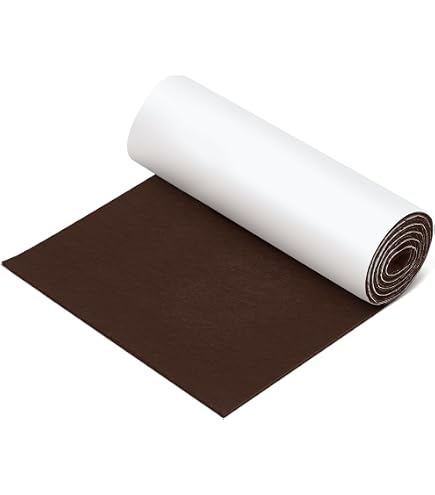 Heeucnon 8 Large Felt Sheets & 12 Round Pads – Self-Stick Furniture Protectors For Hardwood Floors, Thick 5mm