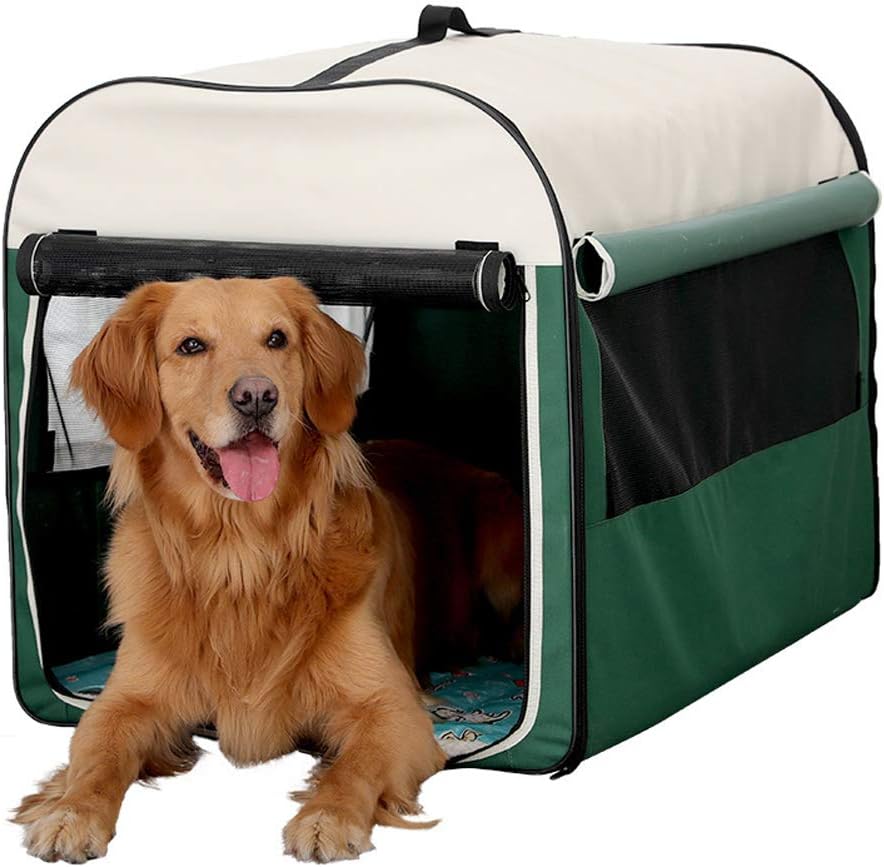 Foldable Dog Crate Soft Portable Pet Crates Kennel,Indoor & Outdoor Pet