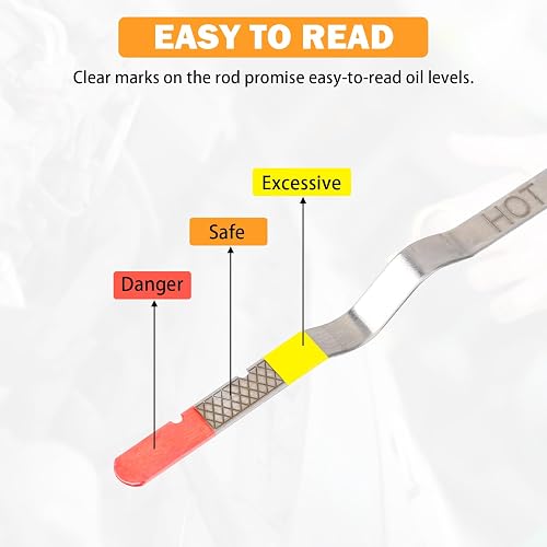 Anyhut Transmission Oil Dipstick Replacement - OEM 31086-JA00A Fit For Nissan Maxima, Altima, Rogue, 20.4" Black
