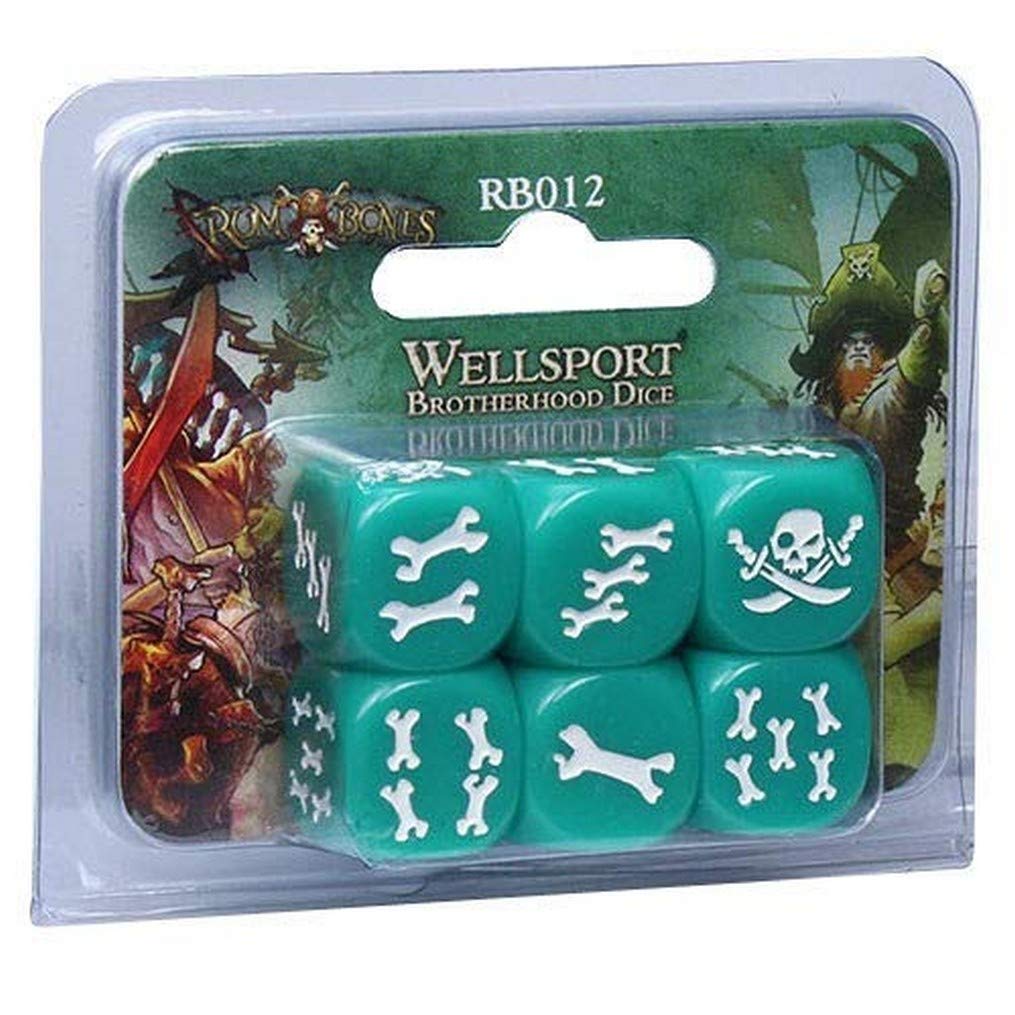 Rum & Bones: Confrérie of Wellsport (Dice Set) – Asmodee – Board Game – Figure Game