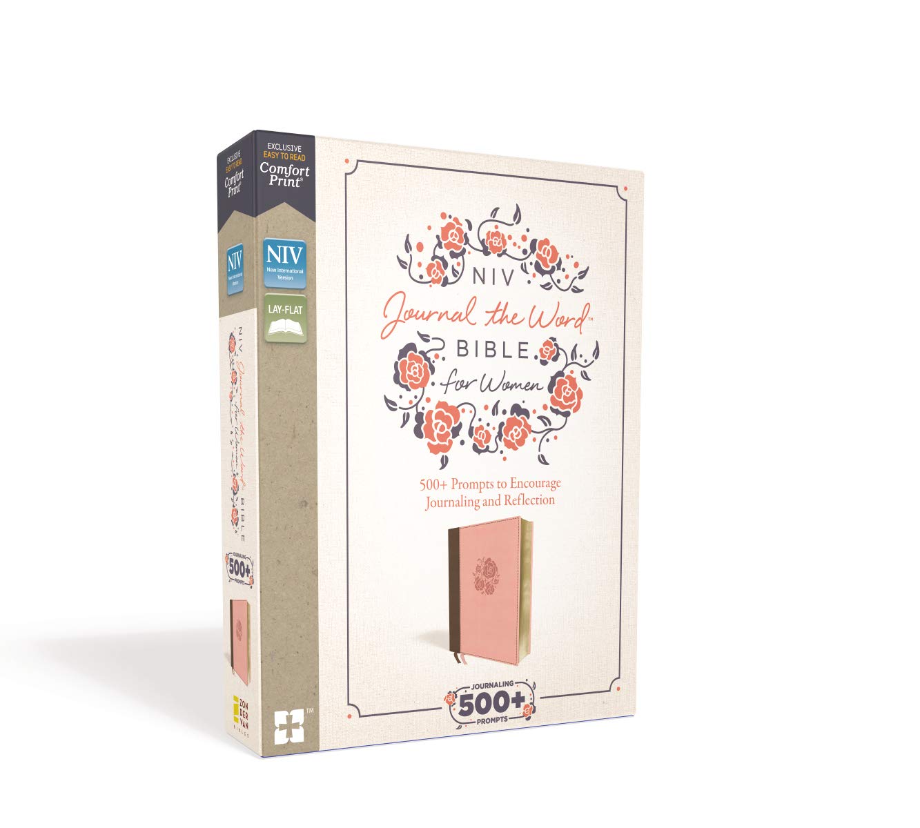 NIV, Journal the Word Bible for Women, Leathersoft, Brown/Pink, Red Letter, Comfort Print: 500+ Prompts to Encourage Journaling and Reflection NIV, Journal the Word Bible for Women, Leathersoft, Brown/Pink, Red Letter, Comfort Print: 500+ Prompts to Encourage Journaling and Reflection Imitation Leather