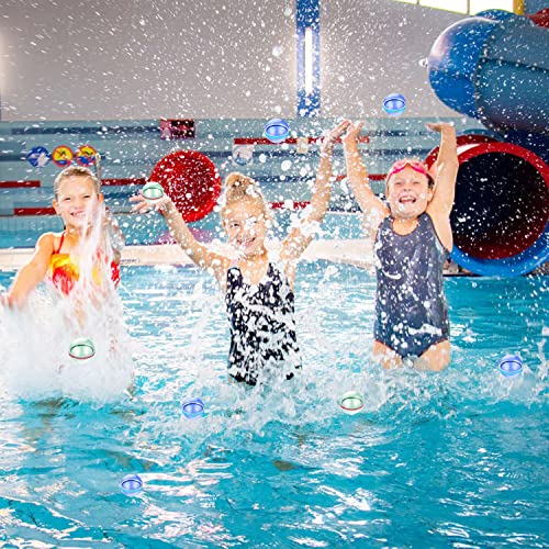 Reusable Water balloons Quick Fill, Water Bomb Splash Soaker Balls for Kids, Self Waterfall Sealing Water Balls, Rapid Fill bulk Easy Tying Water Balloon for Water Fight Game Summer Outdoor games