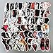 60 PCS Laptop Sticker Jordan AJ Sneakers Theme Stickers Waterproof Vinyl Scrapbook Stickers Car Motorcycle Bicycle Luggage Decal