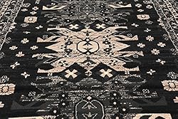 Unique Loom Taftan Collection Border Geometric