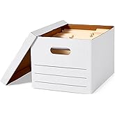 �鶹�� Basics Basic Duty Storage/Filing Boxes with Lift-Off Lid - Legal/Letter Size, 20-Pack