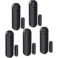 AKOYU 5-Pack Window Alarms for Home Security, 120dB Door and Window Open Sensor Chime for Kid Safety, Pool Safety, Sliding Door, DIY Protection, Easy Installation,Ideal for Home,Garage,Apartment,Black