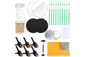 Rneswi 234 Pcs Card Cleaning Kit，10-in-1 Polishing 、Card Flattening Kit，Trading Card Cleaning with Fixing Jig and EVA Shaping
