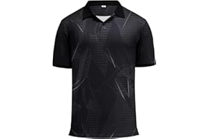 KUYIGO Men's Polo Shirts Moisture Wicking Performance Short Sleeve UPF 40+ Lightweight Golf Shirts Athletic Casual