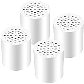 Laicky 4 Pack 20 Stage Shower Filter Universal Replacement Cartridge Hard Water Purifier Removes Chlorine, Heavy Metals, Iron, Other Sediments, Water Softener with High Output