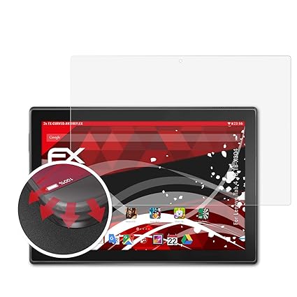 atFolix Schutzfolie passend für Lenovo Tab 4 10 TB-X304 Folie, entspiegelnde und Flexible FX Displayschutzfolie (2X)