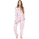 Tipsy Elves Women’s Christmas Pajamas - Classic Two Piece Lapel Pajama Set for Ladies - Cute and Cozy