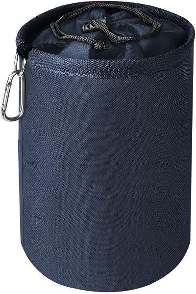 Vicloon Premium Large Peg Bag Navy Blue with Closing Cord and Hook