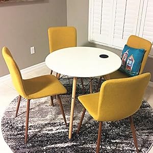 Coavas Set of 4 Fabric Kitchen Dining Chairs