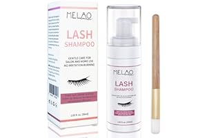 Eyelash Extension Cleanser Eyelid Foaming Cleanser Lash Foam Shampoo for Extensions, Oil, Paraben & Sulfate Free,100% Safe fo