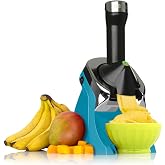 Yonanas 988TL Deluxe Vegan Non-Dairy Frozen Fruit Soft Serve Dessert Maker, BPA Free, Includes 75 Recipes, 200 Watts, Teal