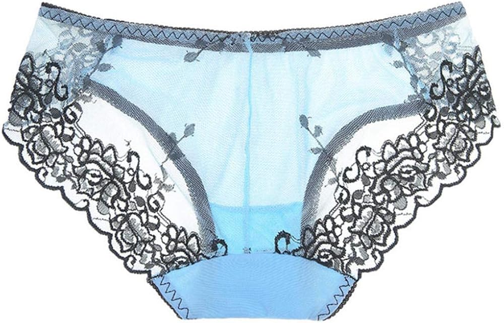 lzzfw Ropa Interior de Mujer Sexy Encaje Transparente Malla Bragas de Cintura Baja sin Costuras lzzfw Ropa Interior de Mujer Sexy Encaje Transparente Malla Bragas de Cintura Baja sin Costuras