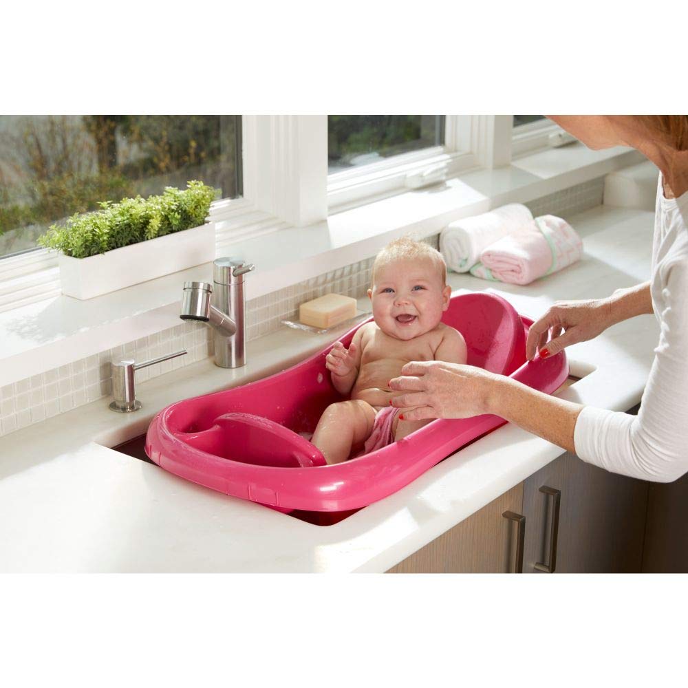 The First Years Sure Comfort Deluxe Newborn to Toddler Tub Pink : Baby Bathing Seats And Tubs : Baby