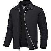 MAGNIVIT Men's Lightweight Jackets Light Windbreaker Full Zip Up Stylish Golf Coat Business Work Casual Dress