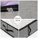 Underbed Storage Bag,Breathable Blanket Clothes Organizer Containers for Comforter and Quilt,Tidy Up Your Closet,Shelves,with Clear Window,Dual Zippers,4 Strong Handles Set of 2 Black