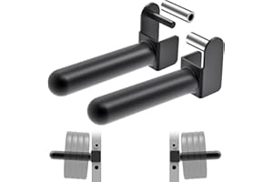 Kipika Weight Plate Holder for 2x2 and 3x3 Power Rack - Attachment for Storage - Fits Standard 1-inch or Olympic 2-inch Plates - Set of 2
