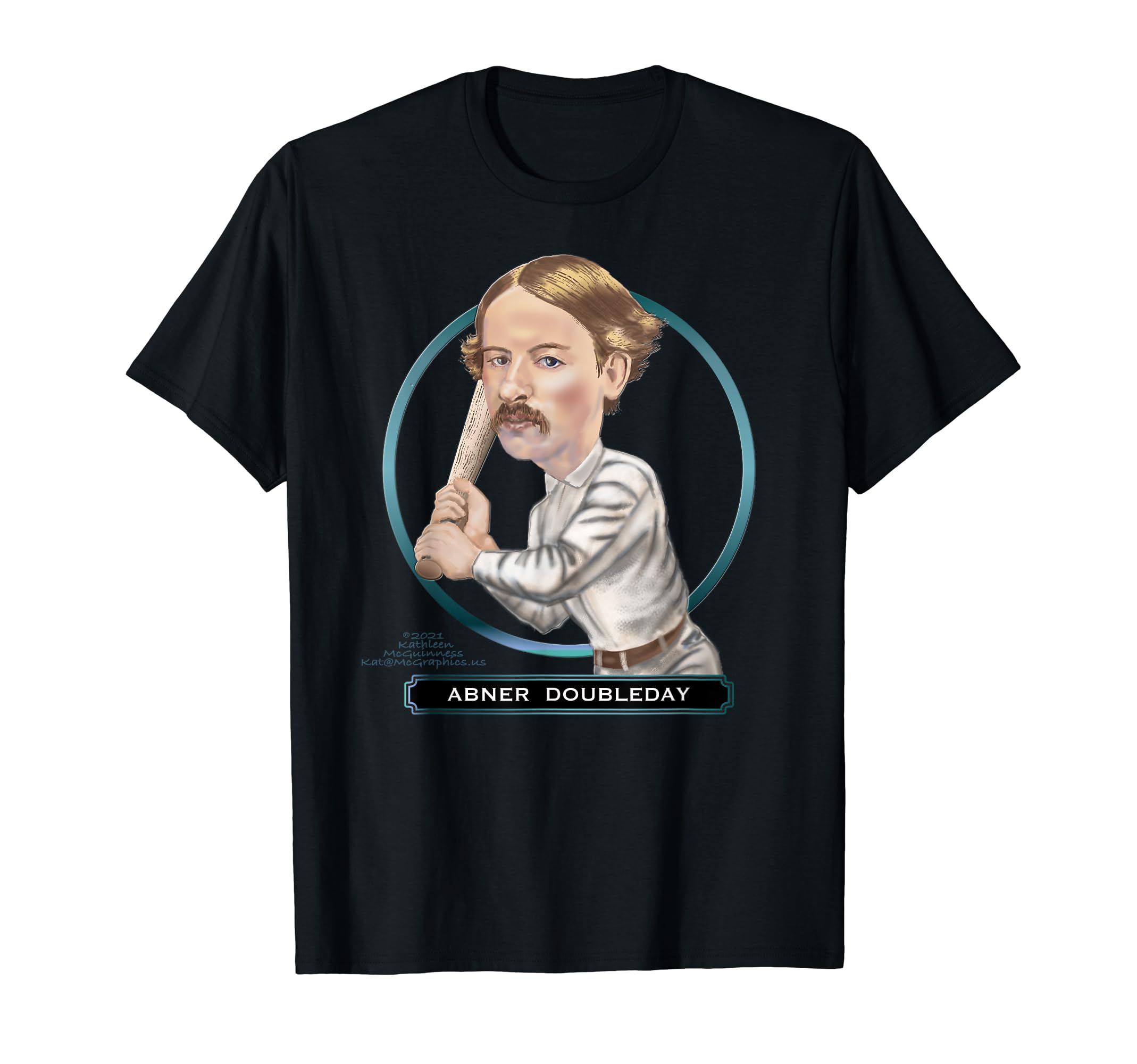 Photo 1 of Abner Doubleday, American baseball innovator T-Shirt Size 12