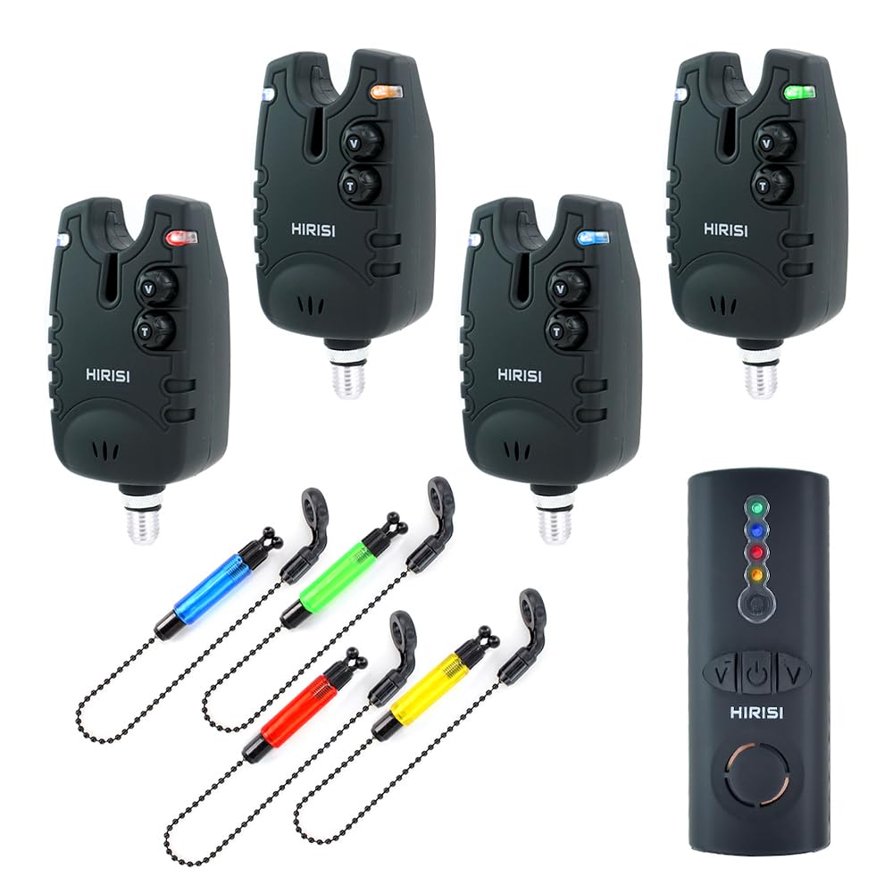 Carp Fishing Alarms With Receiver And Swingers In Protection Case (SQ-4)
