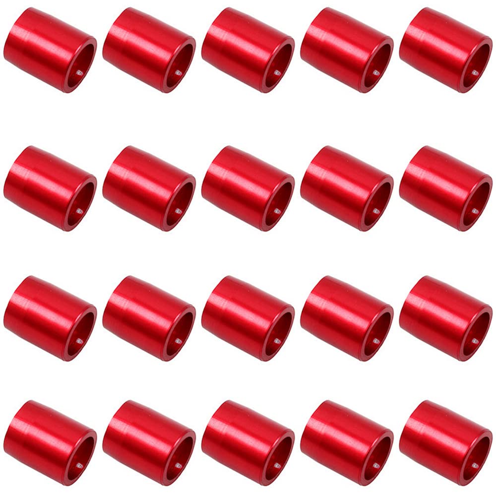 CENPEK Easy to Install Archery Ring 20 pcs Explosion-proof Arrow Ring,Archery Ring(red, 7.6mm)