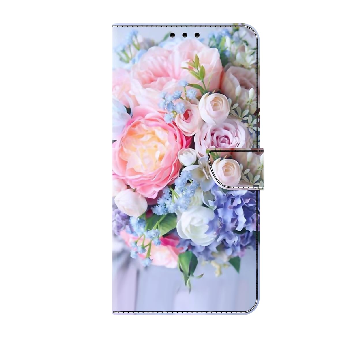 Bnvdfre for Google Pixel 9 Pro XL Case Protective Flip Phone Art Pattern Cover Shockproof Card Holder with Magnetic Stand Leather Case for Google Pixel 9 Pro XL, Flowers
