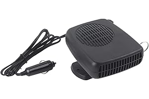 QINLORGO Car Heater, 12v Car Heater And Defroster, 2 In 1 Heating Cooling Fan Fast Heating Defroster Demister, Rotatable Base Portable Universal Car Heater