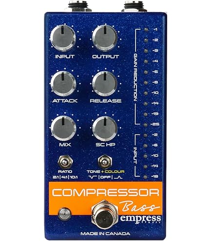 Amazon.com: Empress Bass Compressor Effects Pedal, Silver, CPBS