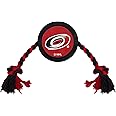 Pets First NHL Carolina Hurricanes Puck Toy for Dogs & Cats. Play Hockey with Your Pet with This Licensed Dog Tough Toy Reward!