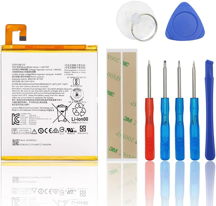 Swarking Replacement Battery Compatible with L16D1P34 Lenovo Tab 4 8 TB-8504F with Toolkit