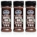 Fire & Flavor Natural Espresso and Chilies Coffee Rub, 2.5 ounce Bottles, Pack of 3
