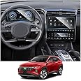 3PCS Suits Screen Protector for Hyundai Tucson/Santa Cruz 2022+ Accessories 9HD Tempered Glass Compatible with 2022 2023 2024 Hyundai Tucson/Santa Cruz (10.25in GPS+10.25in Dashboard+Air Conditioner)