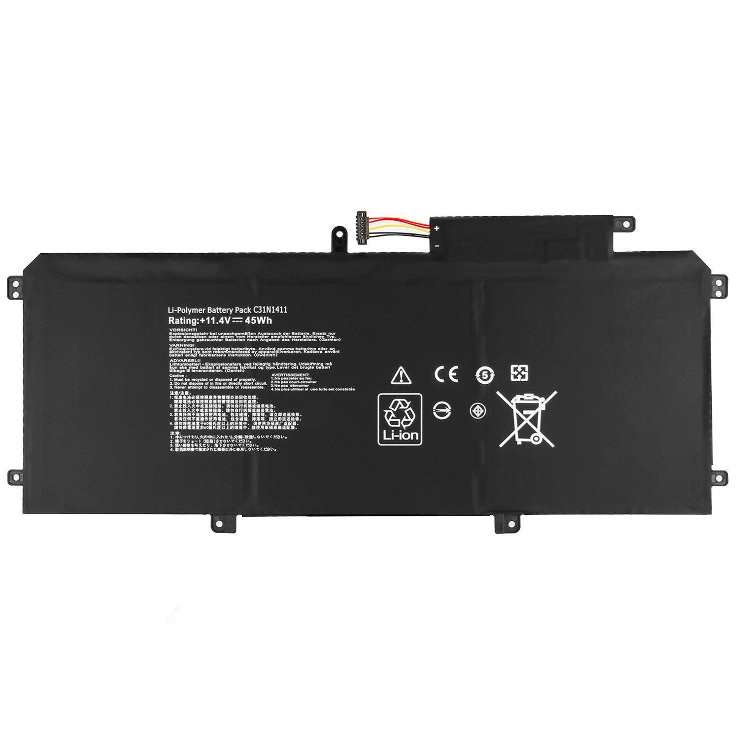 ASKC C31N1411 Laptop Battery for ASUS ZenBook UX305 UX305F UX305FA UX305FA-USM1 UX305UA UX305CA U305 U305F U305FA U305FA5Y71 U305FA5Y10 11.4V 45Wh