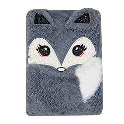 Fuzzy Plush Notebook Journal Cute Cartoon Fox Diary