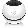 Aluratek BUMP Bluetooth Portable Wireless Indoor & Outdoor Mini Speaker with Built-in Mic (APS02F) White