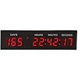 BTBSIGN LED Countdown Clock Safety Event Timer with Remote and Buttons for 1.8'' 9 Digits