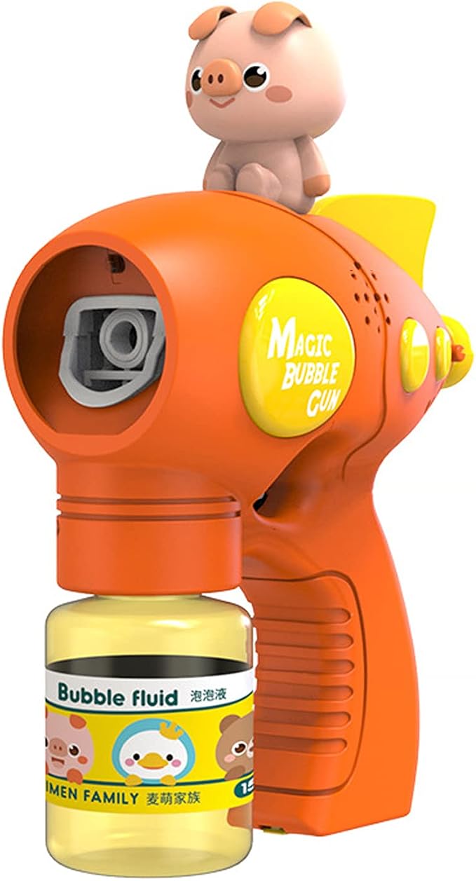 Eghunooze Bubble Machine Toys Portable Bubble Gun Automatic Bubble