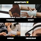 SPORTTAPE 6 Rolls Tearable Elastic Bandage 5 cm x 4.5 m Black view 6