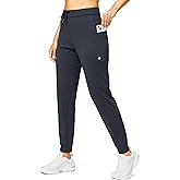 G Gradual Women's Joggers Pants with Zipper Pockets Stretch Tapered Athletic Joggers for Women Lounge, Jogging, Workout