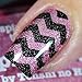 Whats Up Nails - Regular Zig Zag Vinyl Tape Stencils for Nail Art Design (2 Sheets, 244 Strips Total)